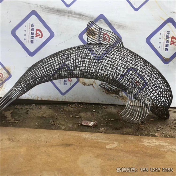 不锈钢镂空海豚雕塑,抽象海豚造型雕塑定做 不锈钢镂空海豚雕塑,抽象海豚造型雕塑定做