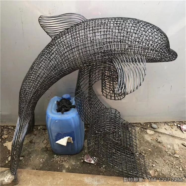 不锈钢海豚雕塑08 不锈钢海豚雕塑08