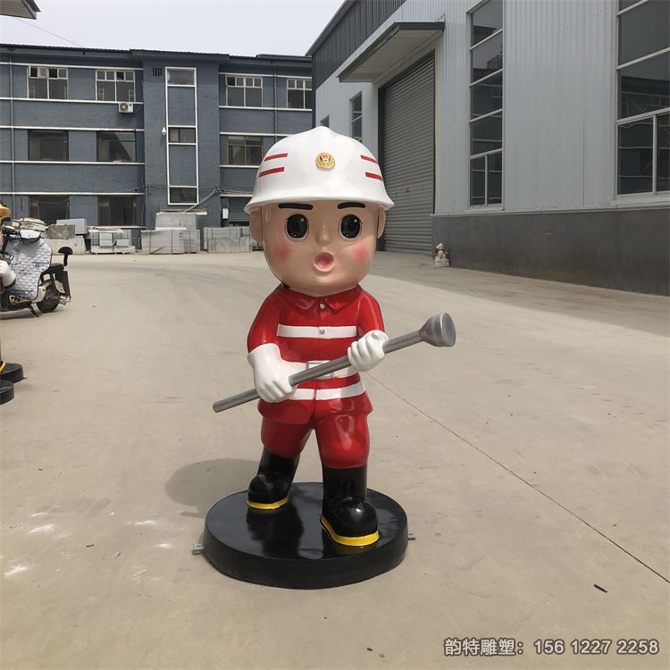 消防员雕塑134