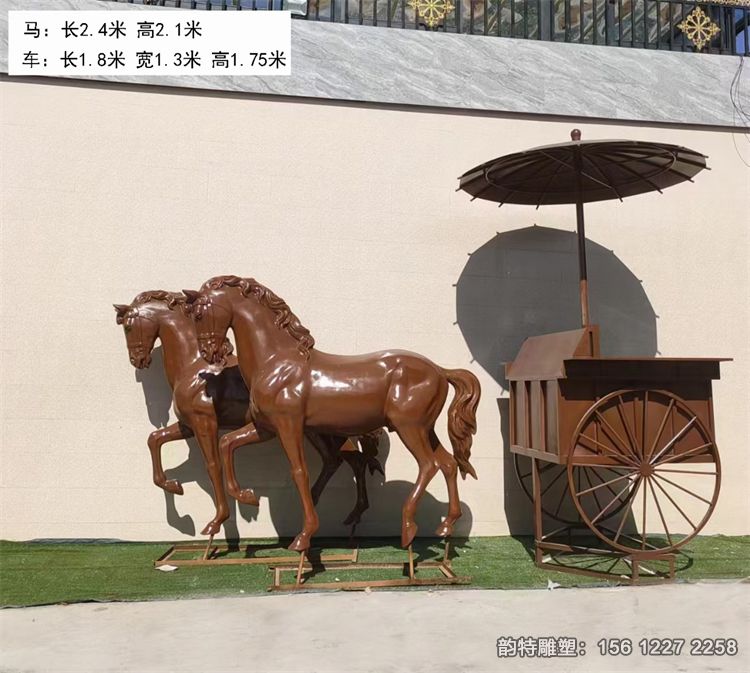 马车雕塑50