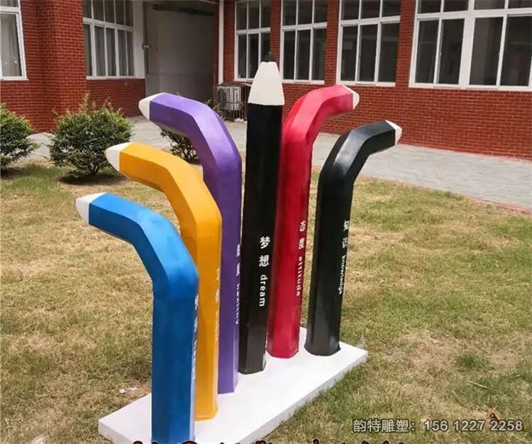 仿真铅笔雕塑,校园雕塑制作厂家 仿真铅笔雕塑,校园雕塑制作厂家