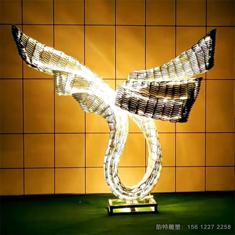 不锈钢异形翅膀雕塑,不锈钢镜面抽象翅膀雕塑 不锈钢异形翅膀雕塑,不锈钢镜面抽象翅膀雕塑