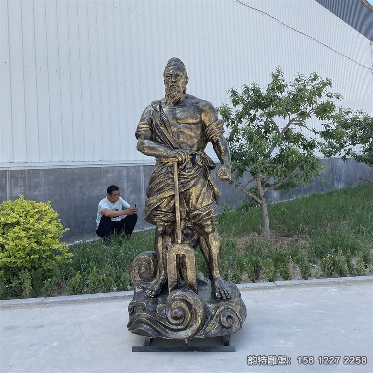 玻璃钢大禹治水雕塑是对历史名人作出贡献的一种怀念 玻璃钢大禹治水雕塑是对历史名人作出贡献的一种怀念