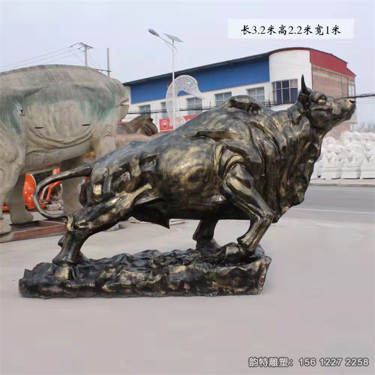 开荒牛雕塑 玻璃钢仿铜牛雕塑案例 开荒牛雕塑 玻璃钢仿铜牛雕塑案例
