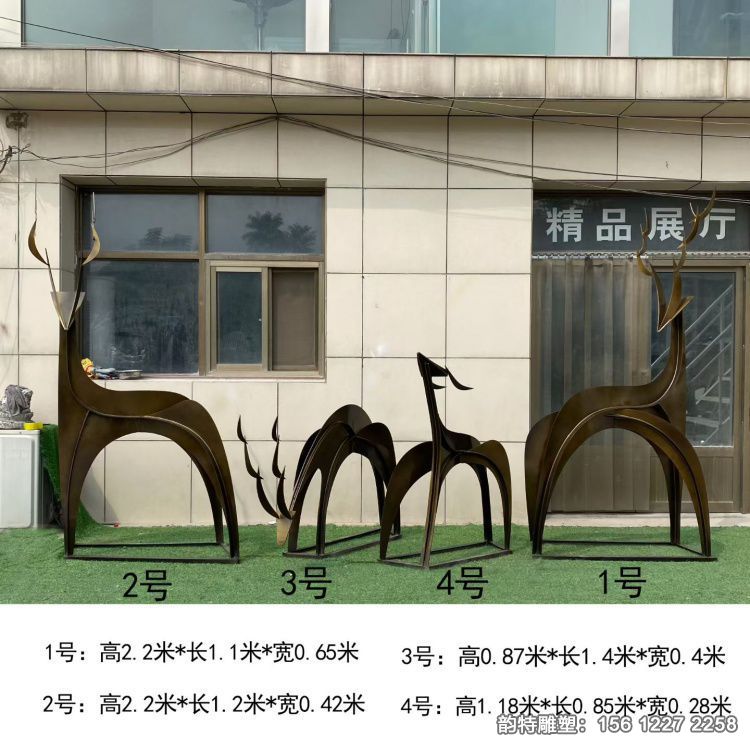 不锈钢抽象鹿雕塑  不仅是一种简单的装饰，更是一种具有深入价值的典范